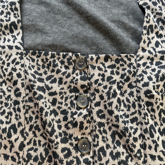Brown Leopard Print Button Down - Picture 5 of 5